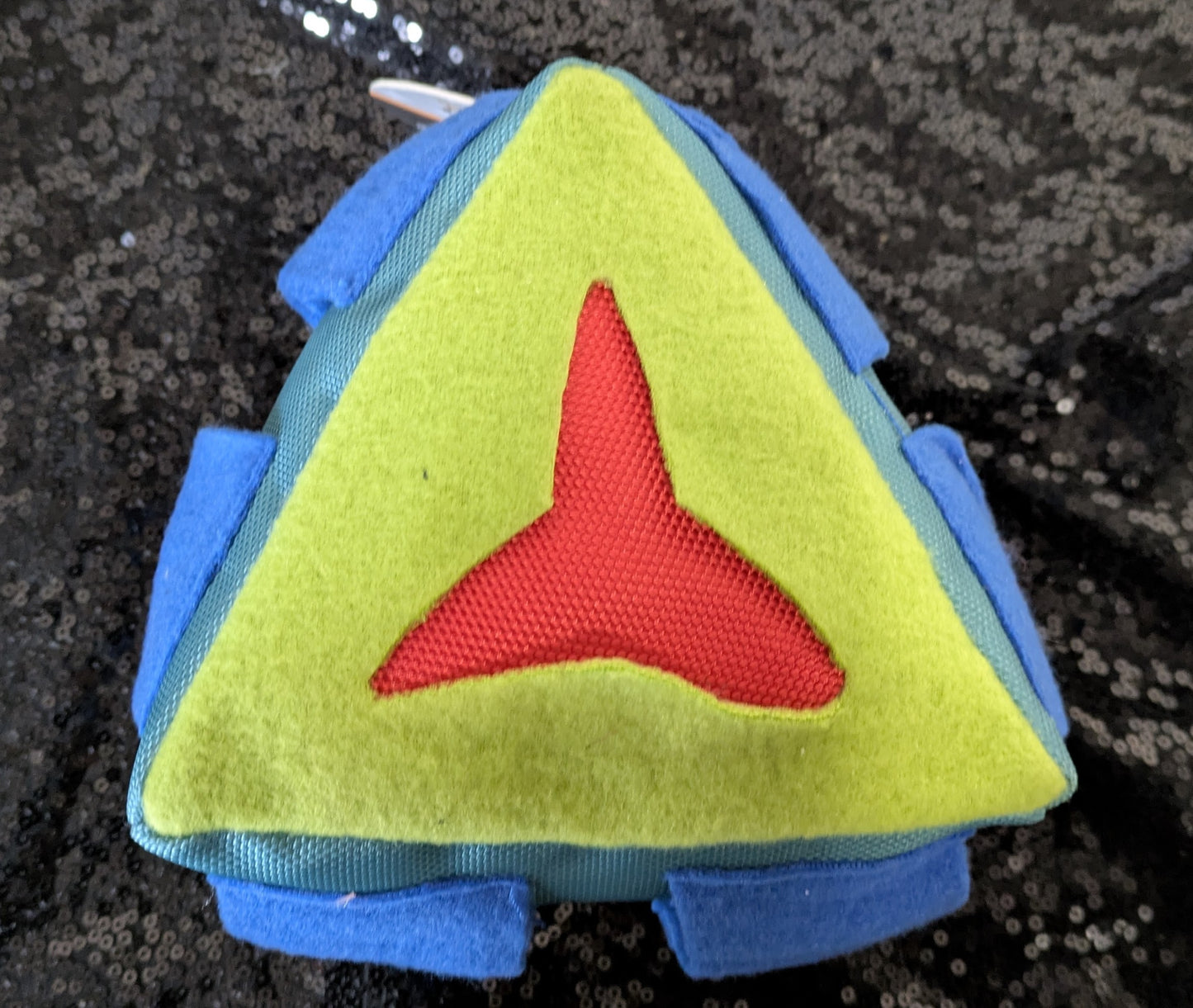 Petface Fabric Snuffle Triangle Treat Puzzle Toy