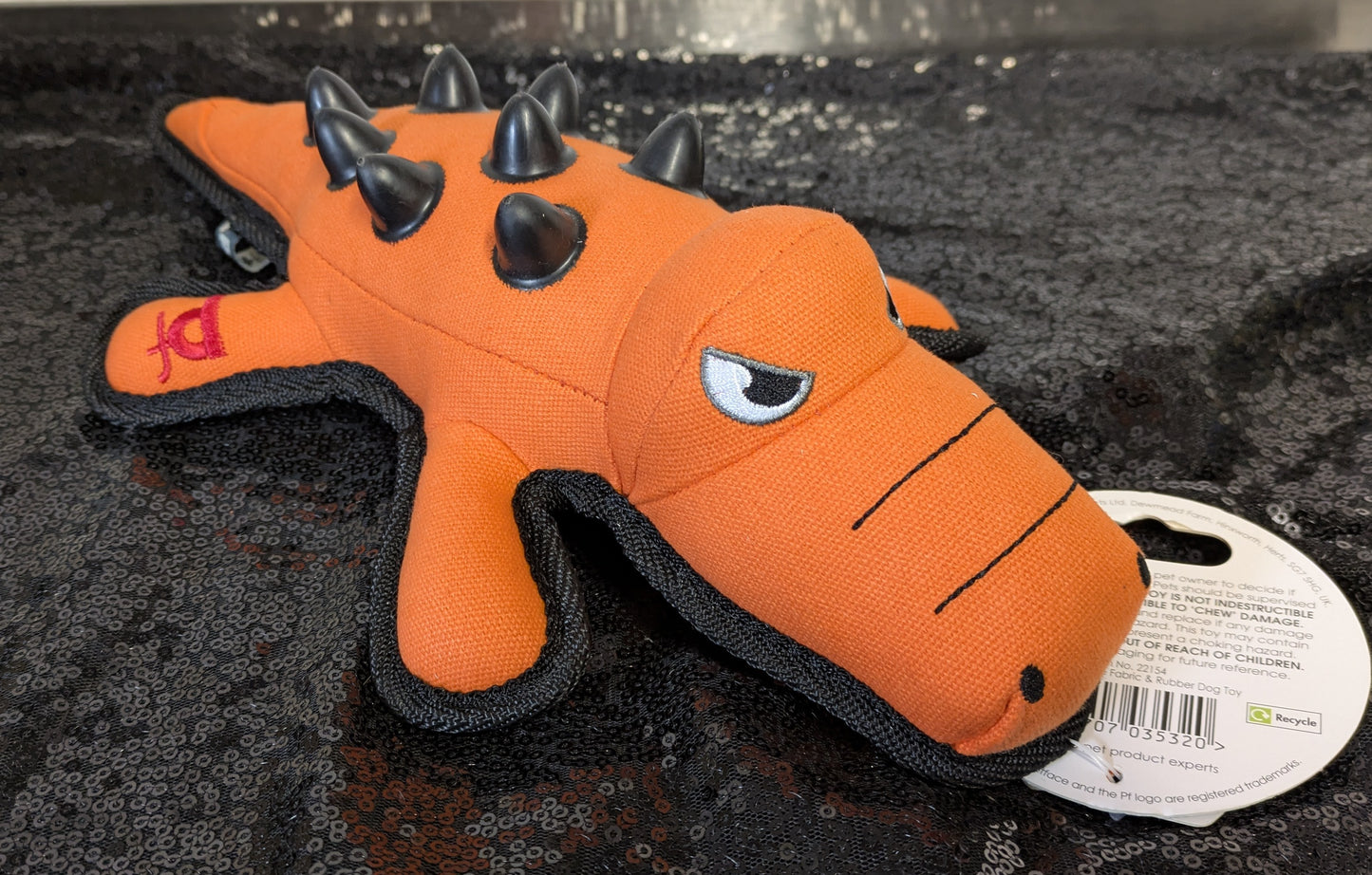 Petface Seriously Strong Nobbly Crocodile Toy
