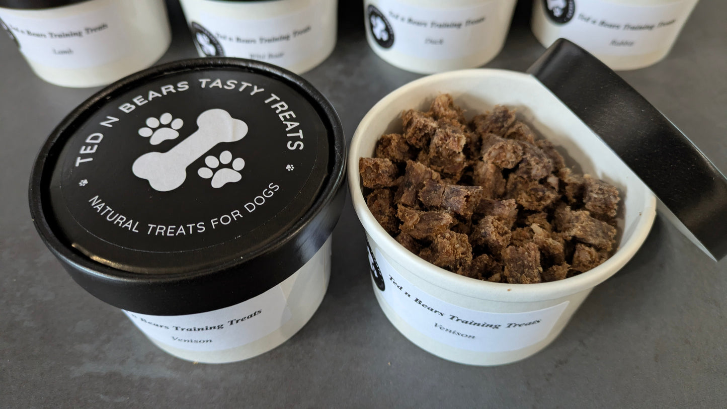 Ted n Bears Training Treats Venison 100g pot